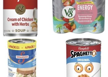 Amazon-Lebensmittelangebot: Sparen Sie GROSS bei Campbell’s, Swanson, V8 und mehr!